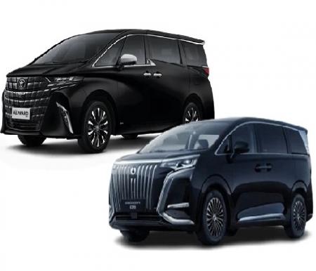 ilustrasi: Denza D9 vs Alphard Hybrid.