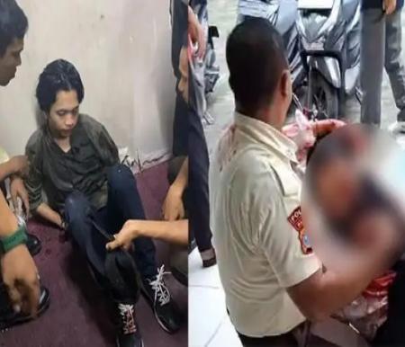 Pelaku pembacokan mahasiswi UIN Suska Riau.(foto: tribunpekanbaru.com)
