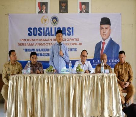 Kegiatan sosialisasi Program MBG di Kuok, Kampar.(foto: istimewa)