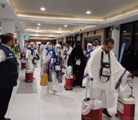 Jemaah Calon Haji (JCH) Kloter BTH 11 Riau resmi berangkat ke Tanah Suci (foto/ist)