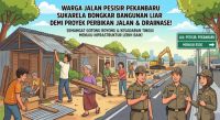 Bangunan liar di Pekanbaru dibongkar sendiri oleh pemiliknya.(ilustrasi/AI/halloriau.com)