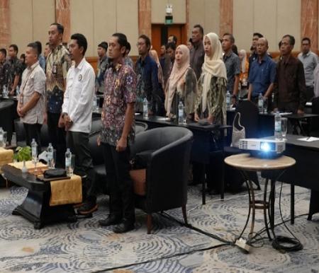 Kegiatan Bimtek Pengawasan dan Evaluasi Bidang Bangunan Gedung serta Peningkatan Kapasitas Pengelola Teknis BGN di Hotel Aryaduta Pekanbaru.(foto: istimewa)