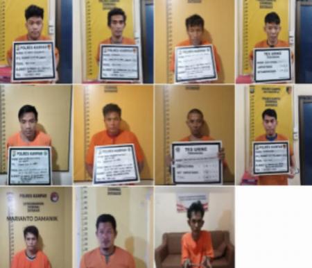 11 tahanan Polres Kampar kabur di tengah malam (foto/ist)