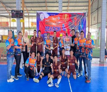 Tim futsal Ameera Hotel juara 1 liga futsal di IHGMA Cup 2025. Foto Ist