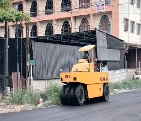 Perbaikan jalan rusak di Kota Pekanbaru sudah 80 persen.(foto: tata/halloriau.com)