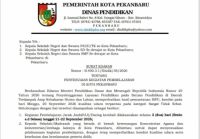 Surat edaran Disdik Pekanbaru yang kembali memperpanjang pelaksanaan PJJ bagi peserta didik PAUD, TK, SD, dan SMP sederajat (foto/ist)