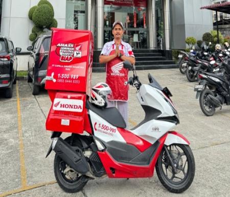 Layanan Honda Care siap jemput motor konsumen yang mogok.(foto: istimewa)