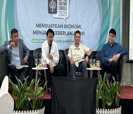 Para narasumber dari APHI, RAPP dan APP dalam kegiatan Editor
